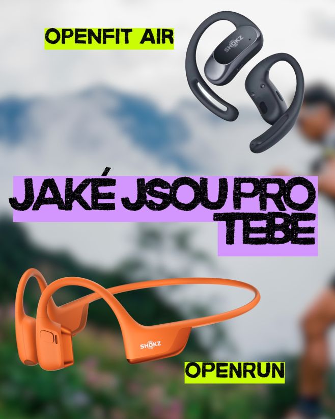 🎧 OpenRun vs. OpenFit Air Dva skvělé modely, ale každý pro něco jiného 👇 🏃‍♂️ OpenRun • Lehká a pevná konstrukce • Nikdy...